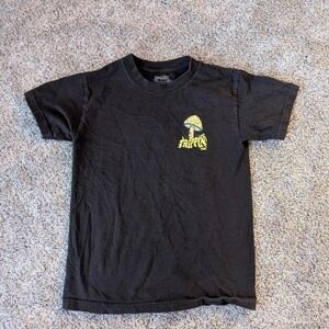 DGK Trippin Mushroom Graphic Tee Black Mens Small Short Sleeve Shirt